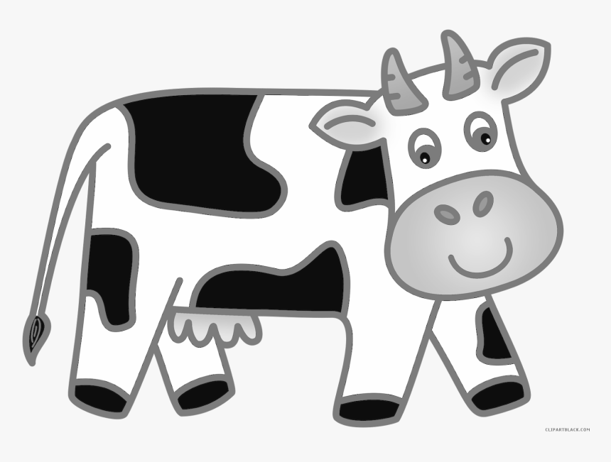 Cow Animal Free Black White Clipart Images Clipartblack, HD Png Download, Free Download