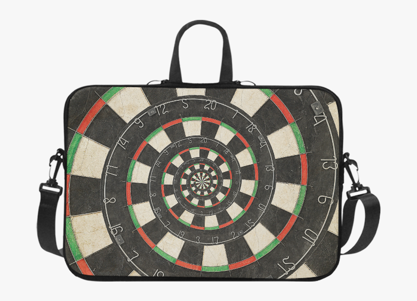 Dart Board Spiral Droste Laptop Handbags 10", HD Png Download, Free Download