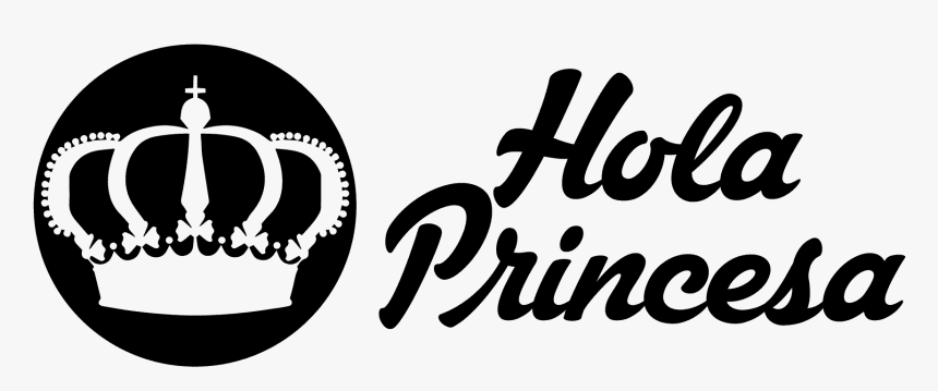 Logo Horizontal Hola Princesa Negro Huec, HD Png Download, Free Download