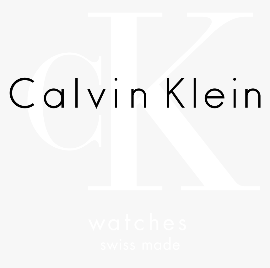 Calvin Klein Watches Logo Black And White, HD Png Download - kindpng