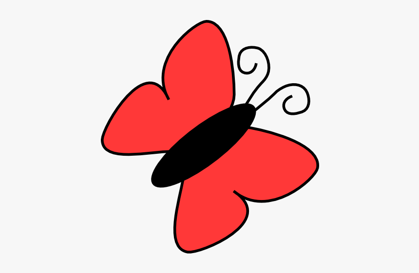 Red Butterfly Png, Transparent Png, Free Download
