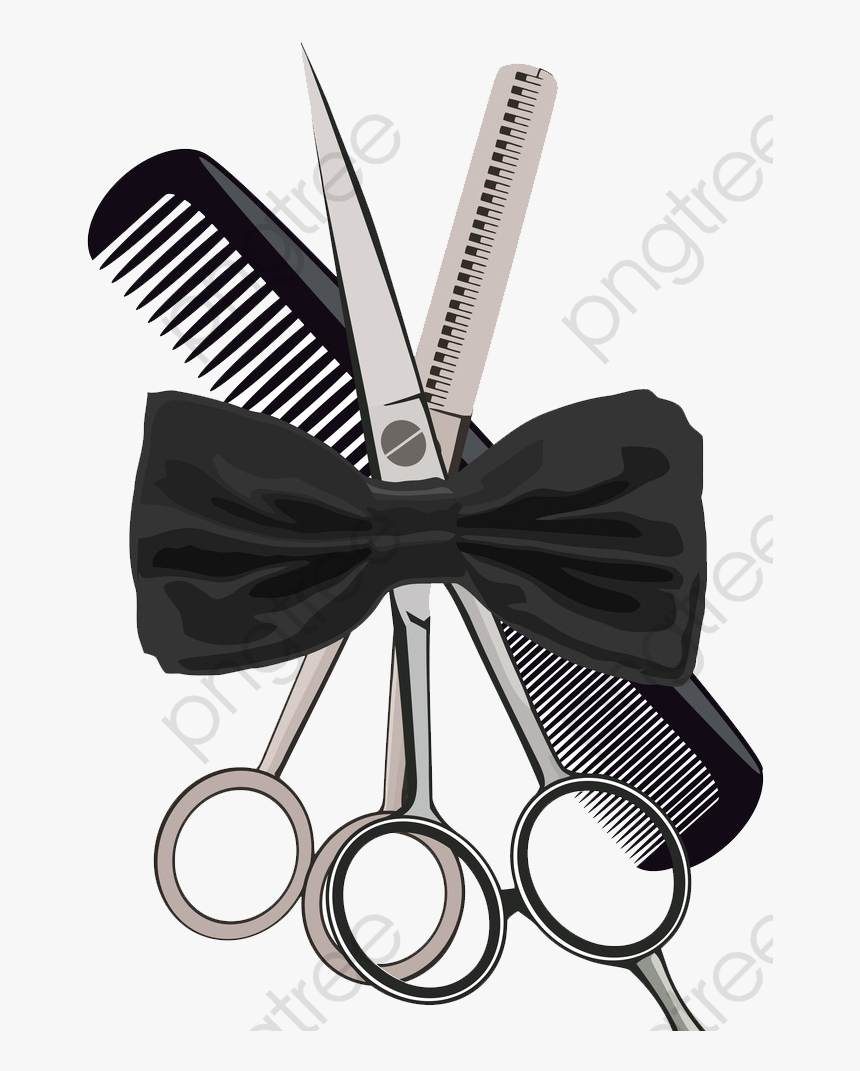 Hairdressing Scissors Comb Png, Transparent Png, Free Download