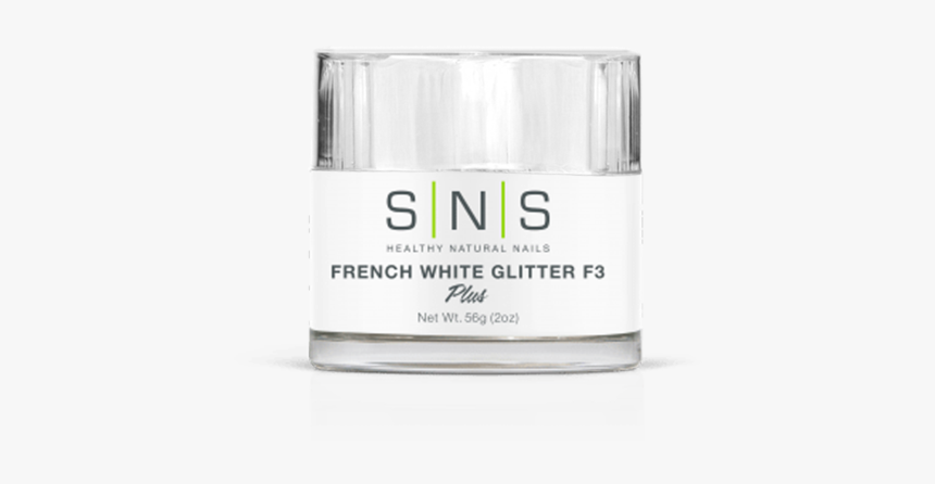 Sns Dipping Powder, 03, French White Glitter F3, 2oz, HD Png Download, Free Download
