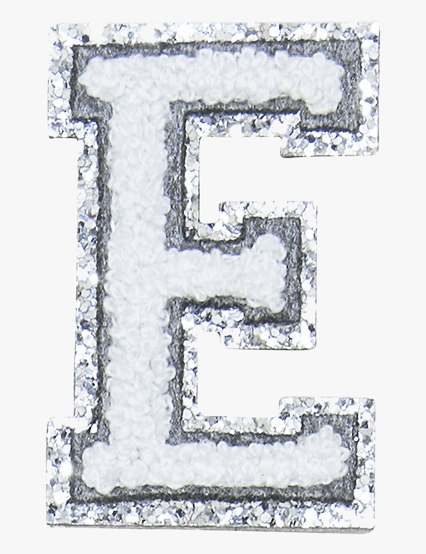 Silver Glitter Letter E Png, Transparent Png, Free Download