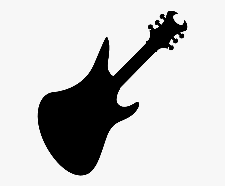 Electric Guitar Bass Guitar Silhouette Fender Stratocaster, HD Png Download, Free Download