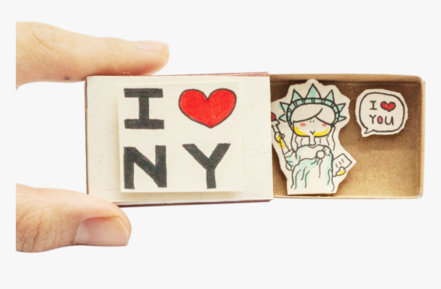 I Love Ny Statue Liberty Matchbox Card, HD Png Download, Free Download