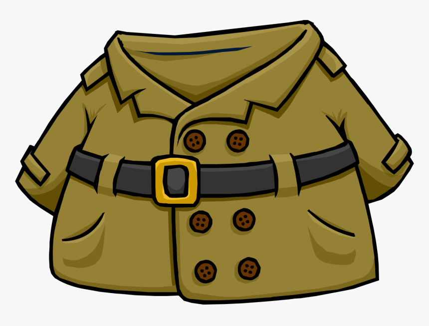 Jacket Clipart Trench Coat, HD Png Download, Free Download