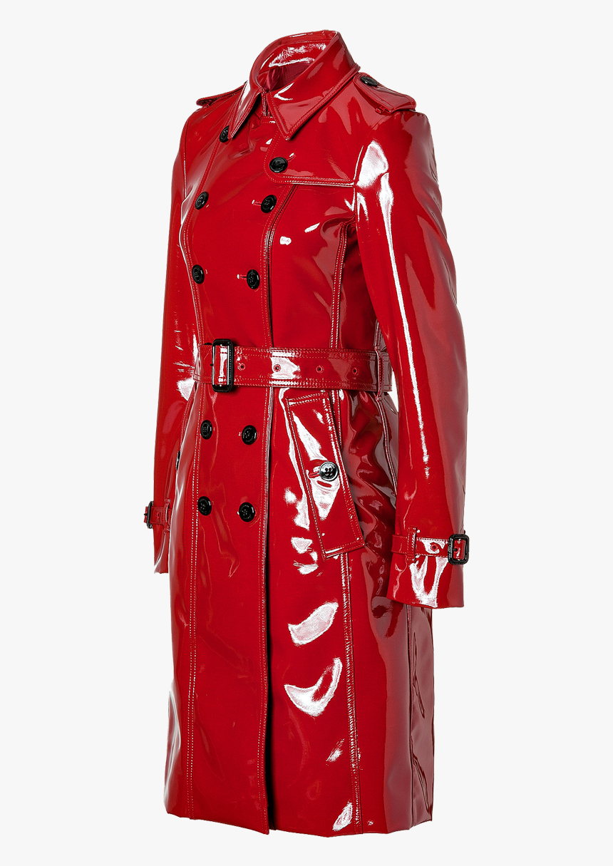 Burberry London Lacquer Red Queenscourt Trench Coat, HD Png Download, Free Download