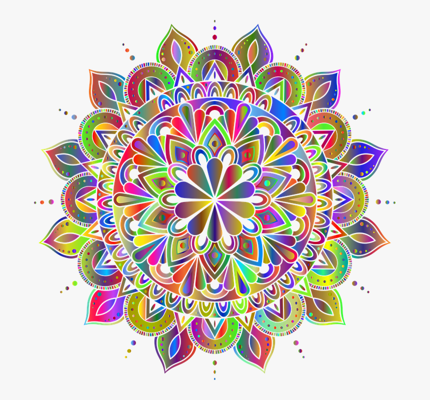 Mandala, Colorful, Line Art, Decorative, Decoration, HD Png Download, Free Download