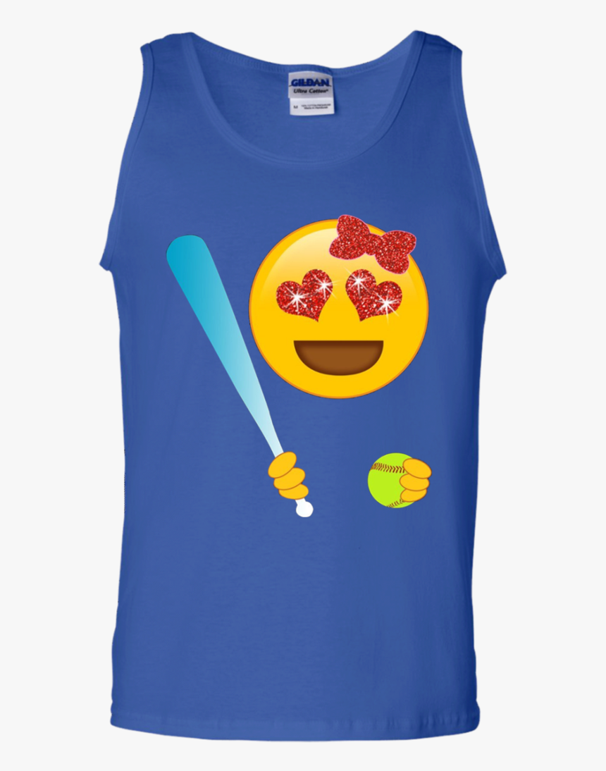 Cute Emoji Softball Player For Girls And Teens Tank, HD Png Download, Free Download