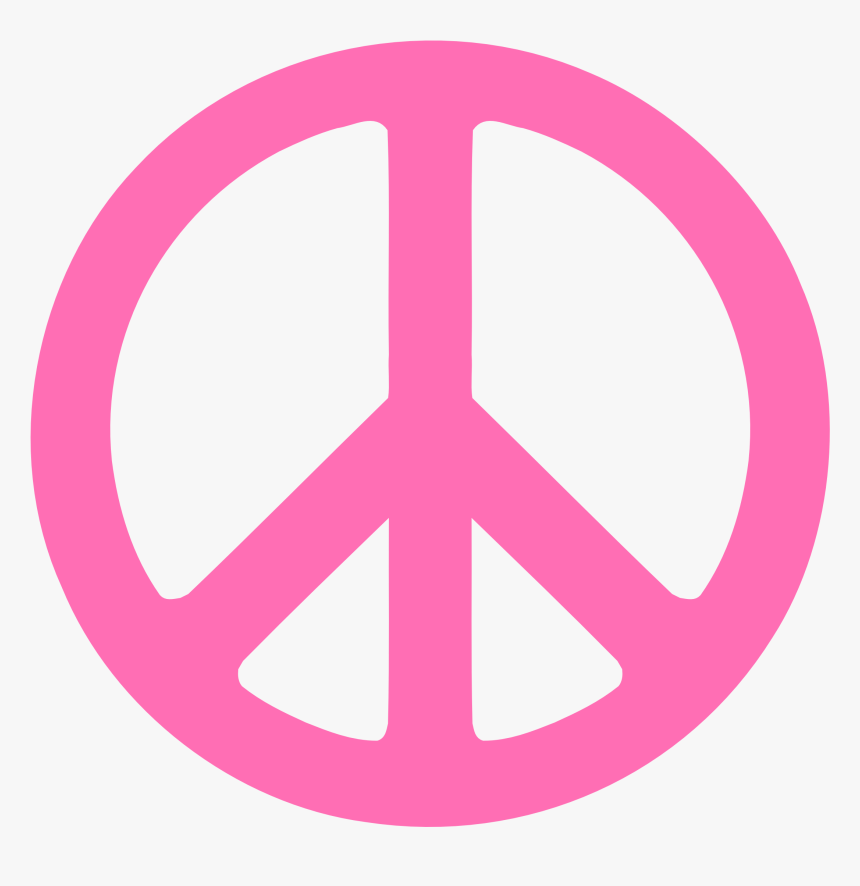 Pictures Of Pink Zebra Print Peace Sign, HD Png Download, Free Download