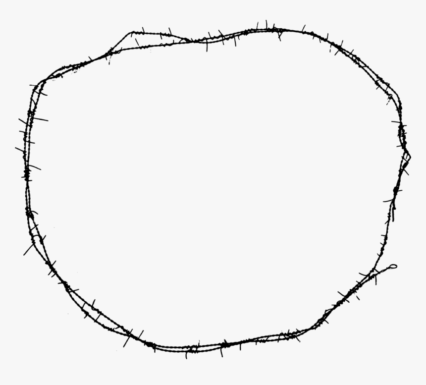 7 Circle Barbed Wire Frame Png Transparent Onlygfxcom, Png Download, Free Download