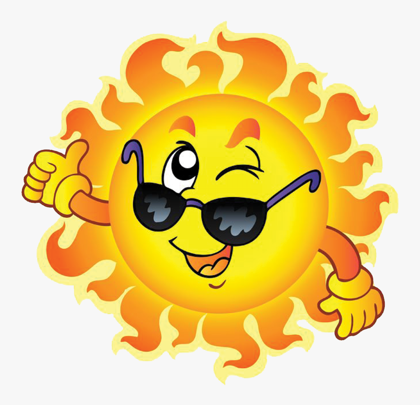 Cartoon Sun With Sunglasses Clipart , Png Download, Transparent Png, Free Download