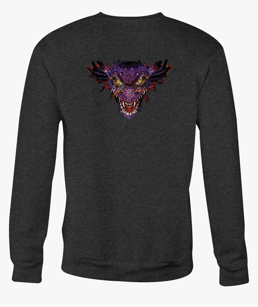 Crewneck Sweatshirt Fire Breathing Dragon Shirt For, HD Png Download, Free Download
