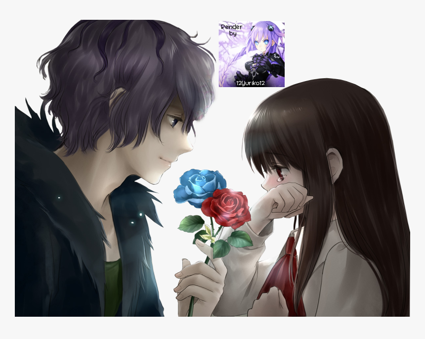 Girl Anime And Boy Anime Sad, HD Png Download, Free Download