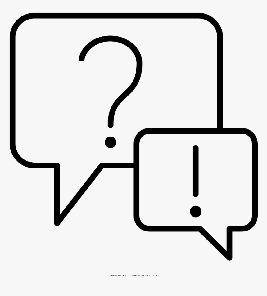 Question Answer Coloring Page, HD Png Download, Free Download