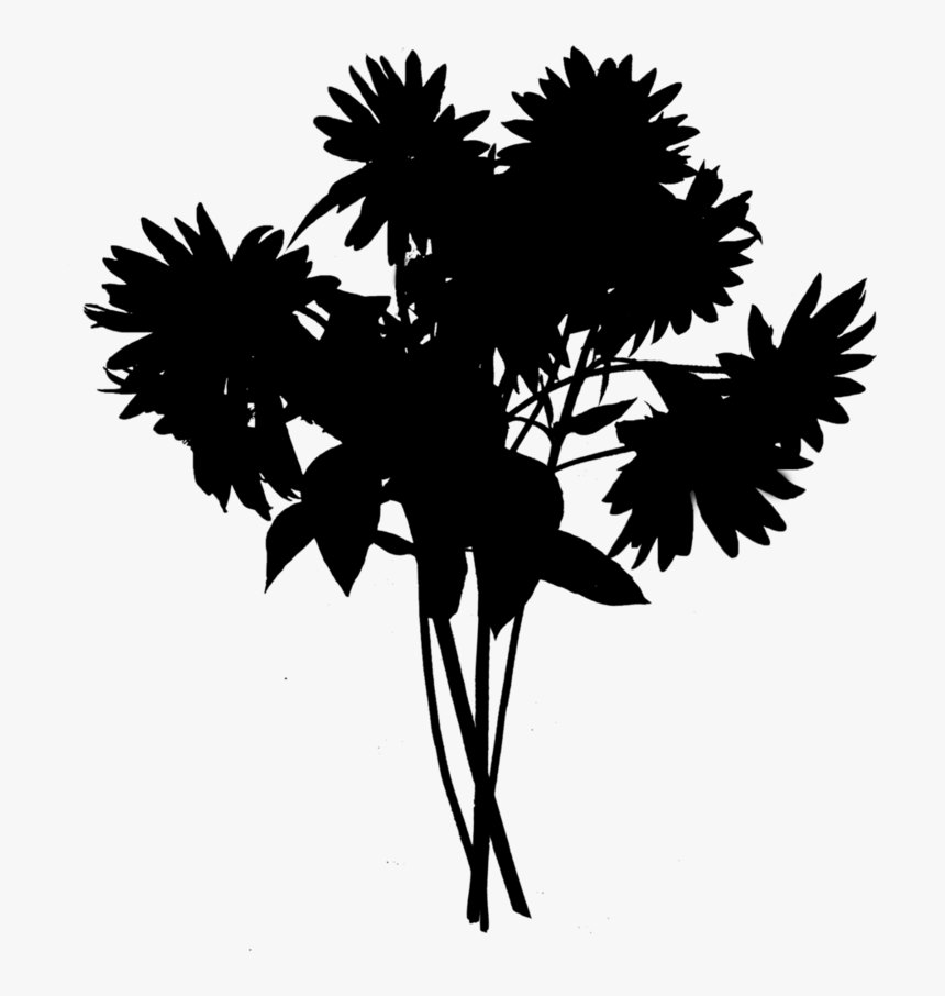 Computer Wallpaper Silhouette Flower Desktop Free Transparent, HD Png Download, Free Download