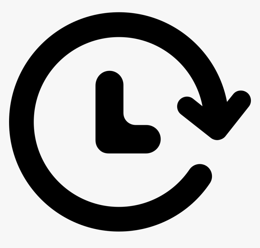Clock With Refresh Circular Arrow, HD Png Download, Free Download