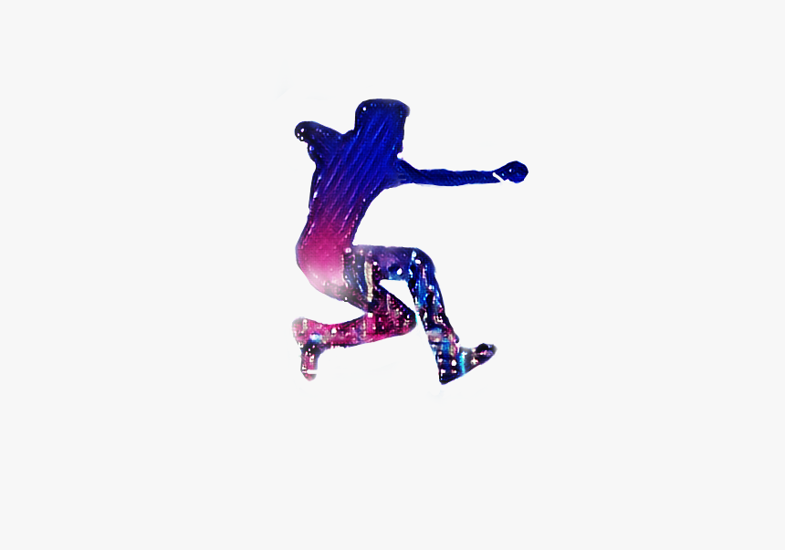 #silhouette #stencil #jumping #nyc #freetoedit, HD Png Download, Free Download