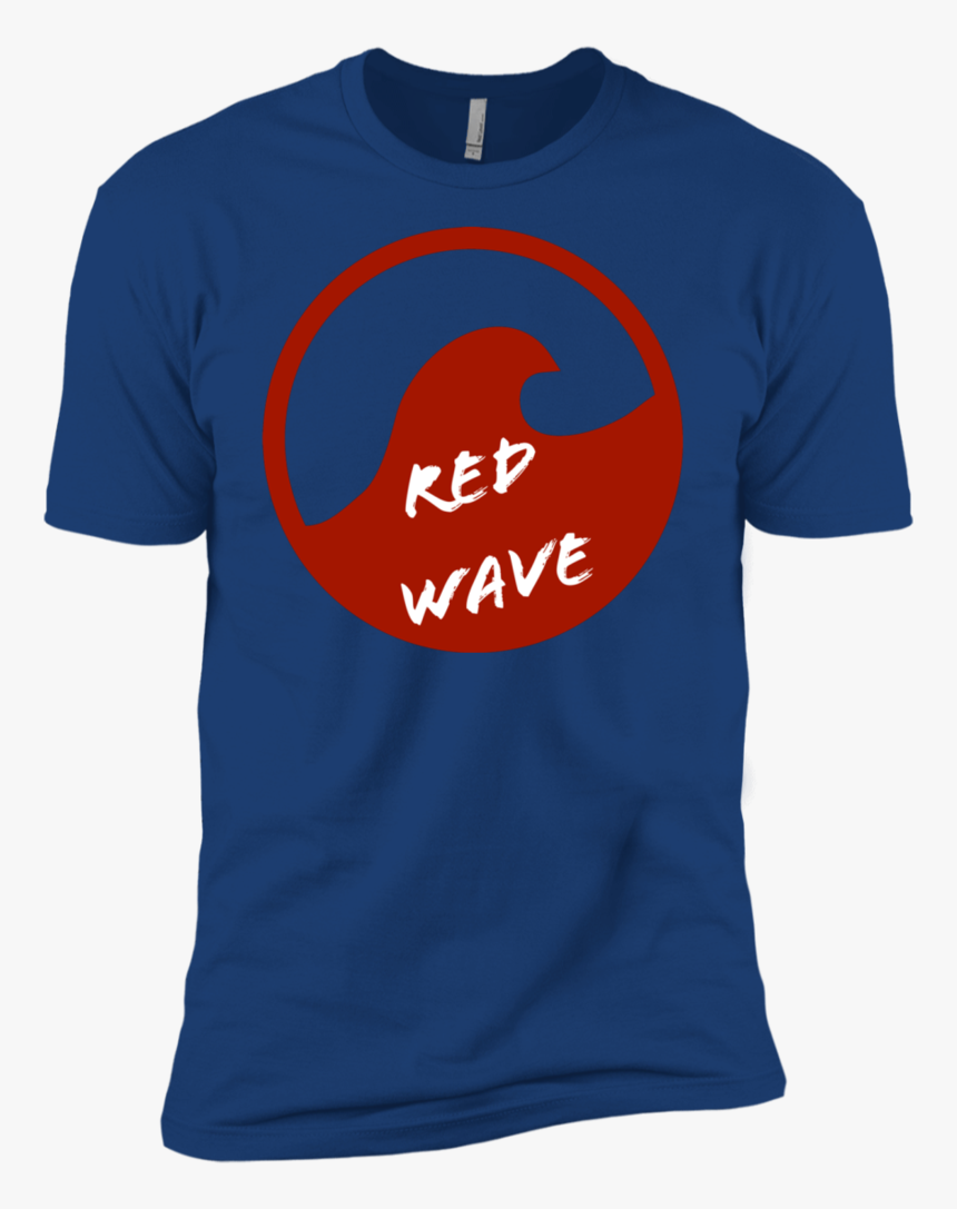 Red Wave Trump Short Sleeve Men"s T-shirt, HD Png Download, Free Download