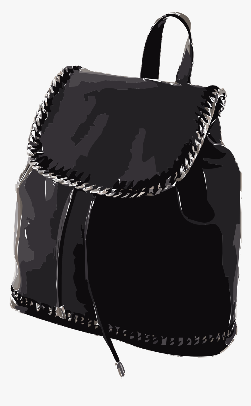 Black Leather Backpack Without Logo Clip Arts, HD Png Download, Free Download