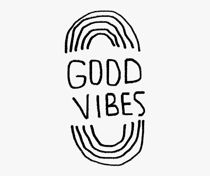 #goodvibes #good #vibes #rainbow #quote #handpainted, HD Png Download, Free Download