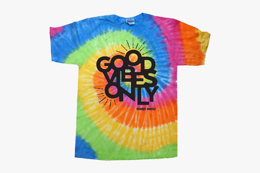 Electric Forest Good Vibes Only Tie Dye T-shirt, HD Png Download, Free Download