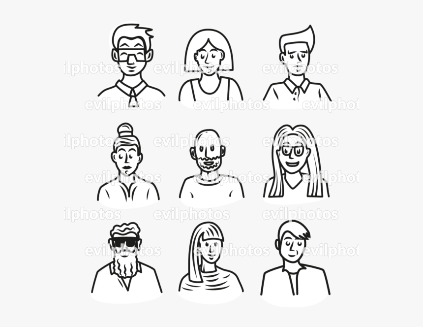 People Drawing Vector And Stock Photo, HD Png Download, Free Download