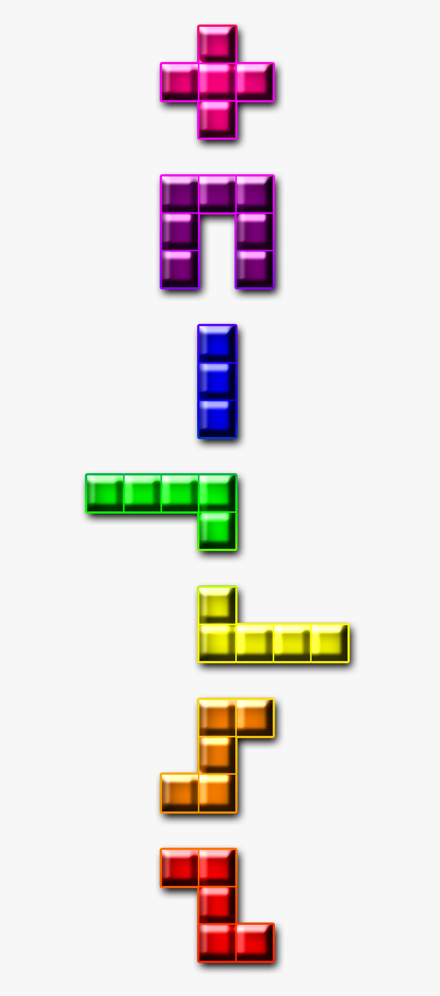 Tetris Blocks Png, Transparent Png, Free Download