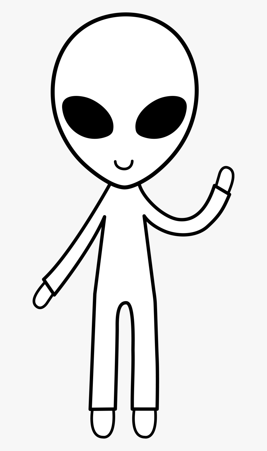 Alien Clipart Black And White, HD Png Download, Free Download