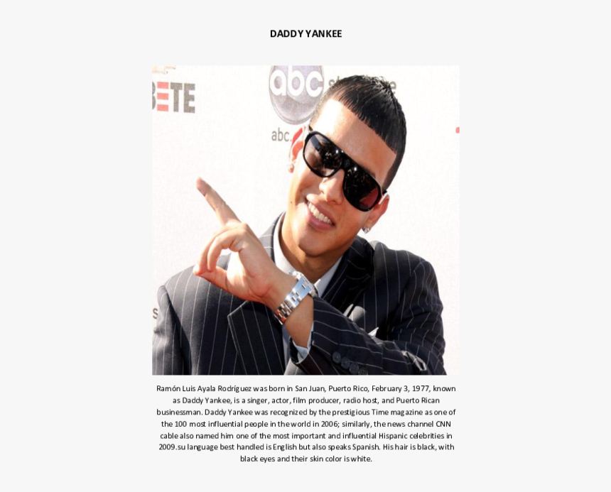 Daddy Yankee Png, Transparent Png, Free Download