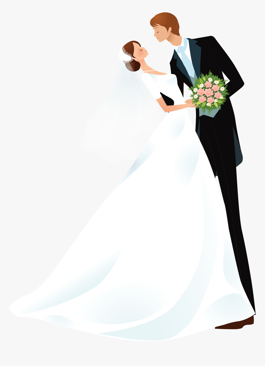 Cartoon Wedding Dress, HD Png Download, Free Download