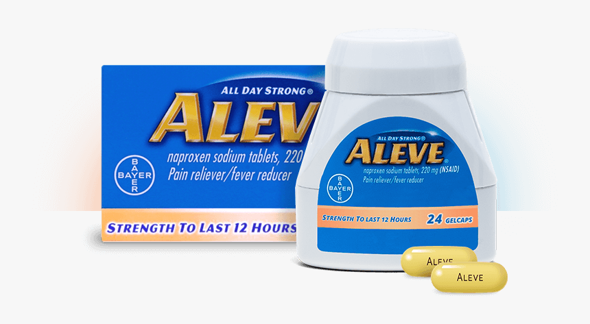 Find Pain Relief With Aleve Gelcaps, HD Png Download, Free Download