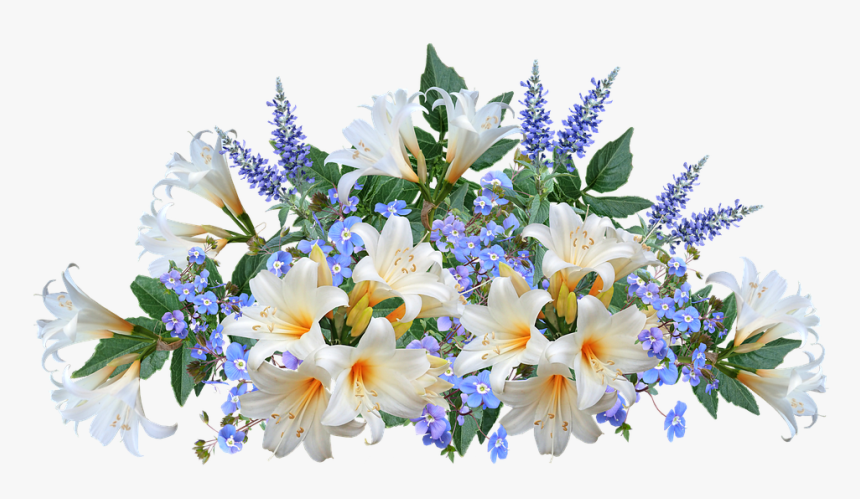 Flowers, Lilies, Arrangement, Bouquet, Cut Out, HD Png Download, Free Download