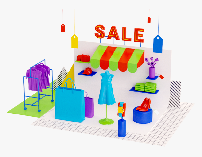 Retail Illustration By Pinch Studio, HD Png Download, Free Download