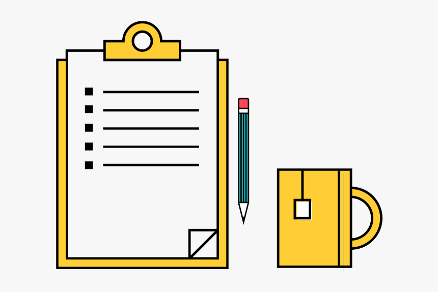 Checklist And Pencil Icon Symbolic Of Process Of Determining, HD Png Download, Free Download