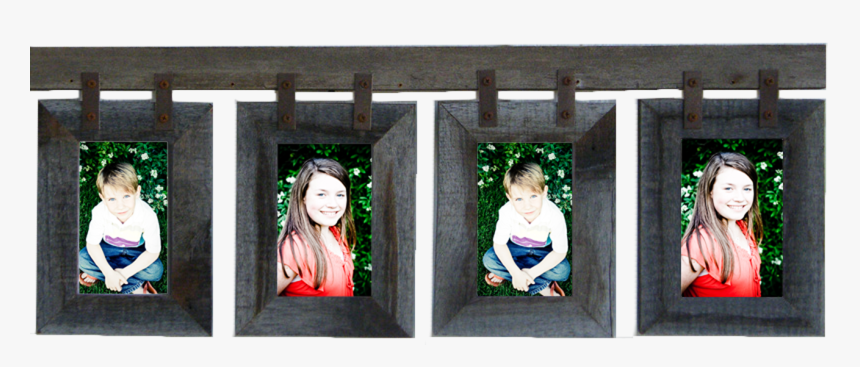 4 Wide Rustic Barnwood Conestoga Picture Frame Collage, HD Png Download, Free Download