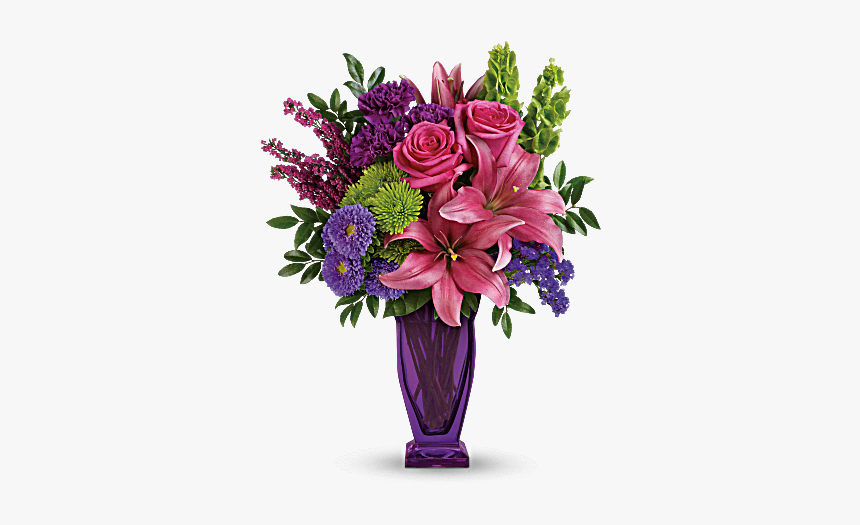 Big Flower Vase Png, Transparent Png, Free Download