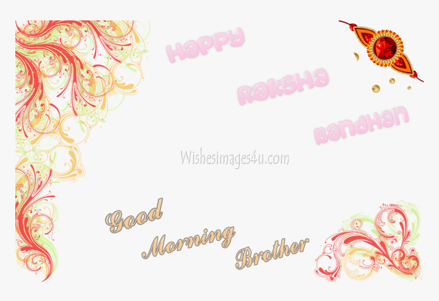 Raksha Bandhan Good Morning Photo Greetings, HD Png Download, Free Download