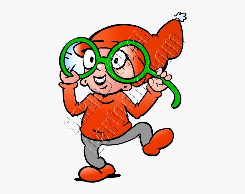 Christmas Elf Wearing Big Glasses, HD Png Download, Free Download