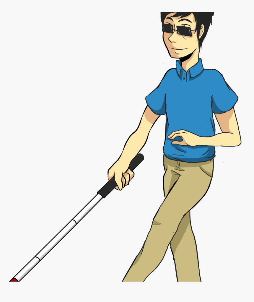 Blind Guy Clip Art, HD Png Download, Free Download