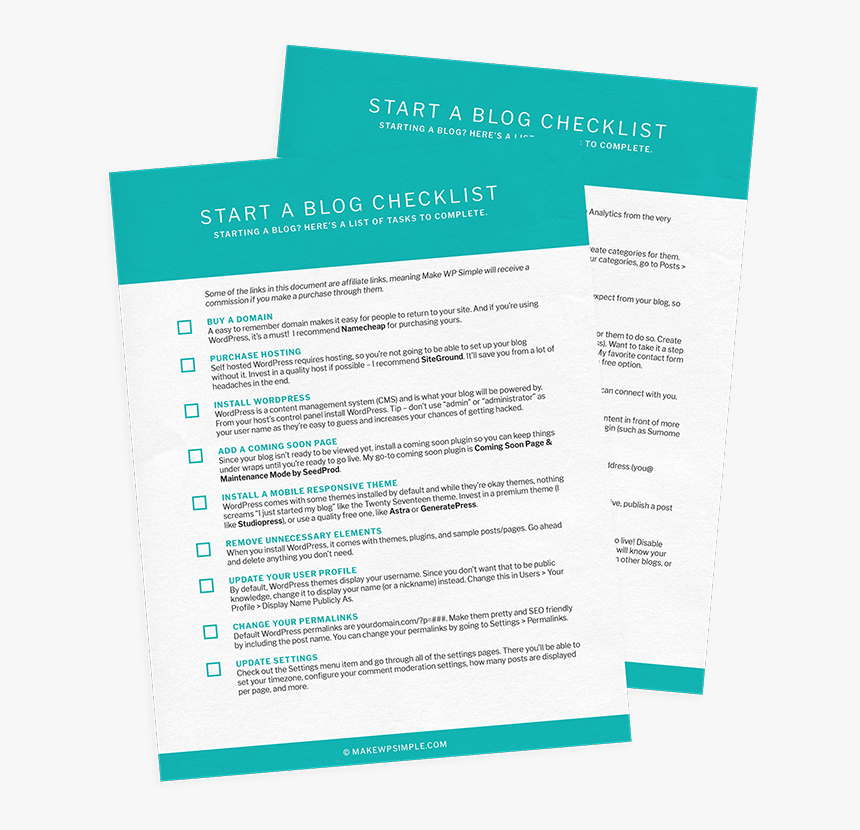 Checklist-mockup, HD Png Download, Free Download