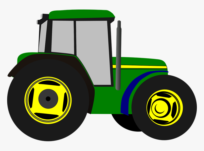 Tractor, Cartoon, Isolated, Vehicle, Farm, Agriculture, HD Png Download, Free Download