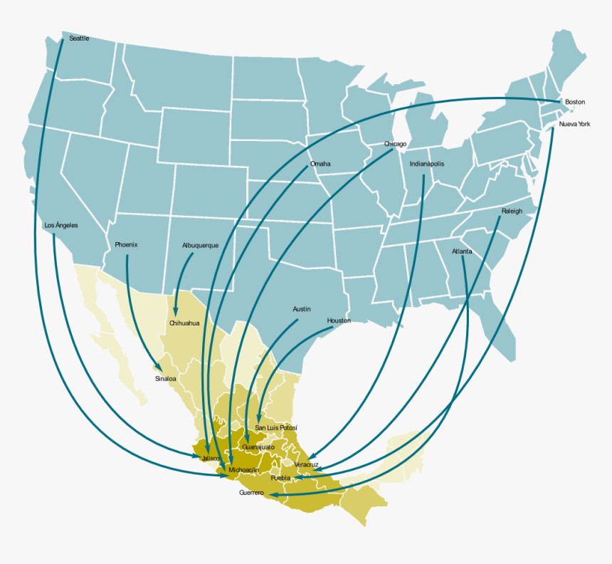 Flujo De Remesas Entre México Y Estados Unidos, HD Png Download, Free Download