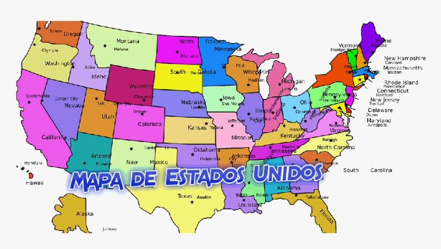 Mapa De Estados Unidos, HD Png Download, Free Download