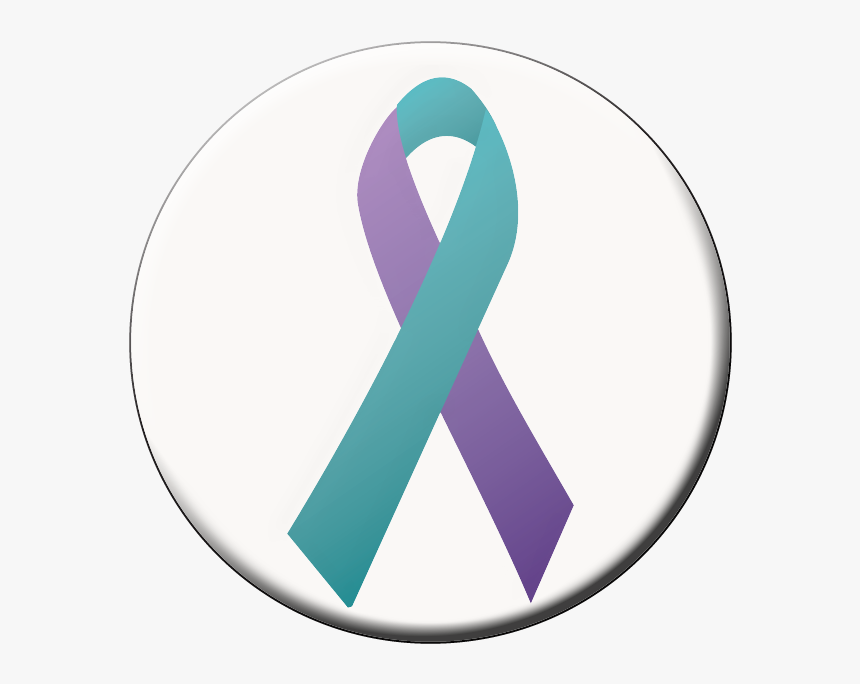 Teal Ribbon Png, Transparent Png, Free Download