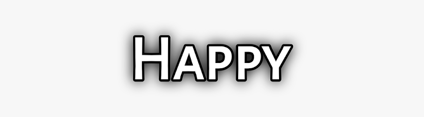 Happy Text Png, Transparent Png, Free Download