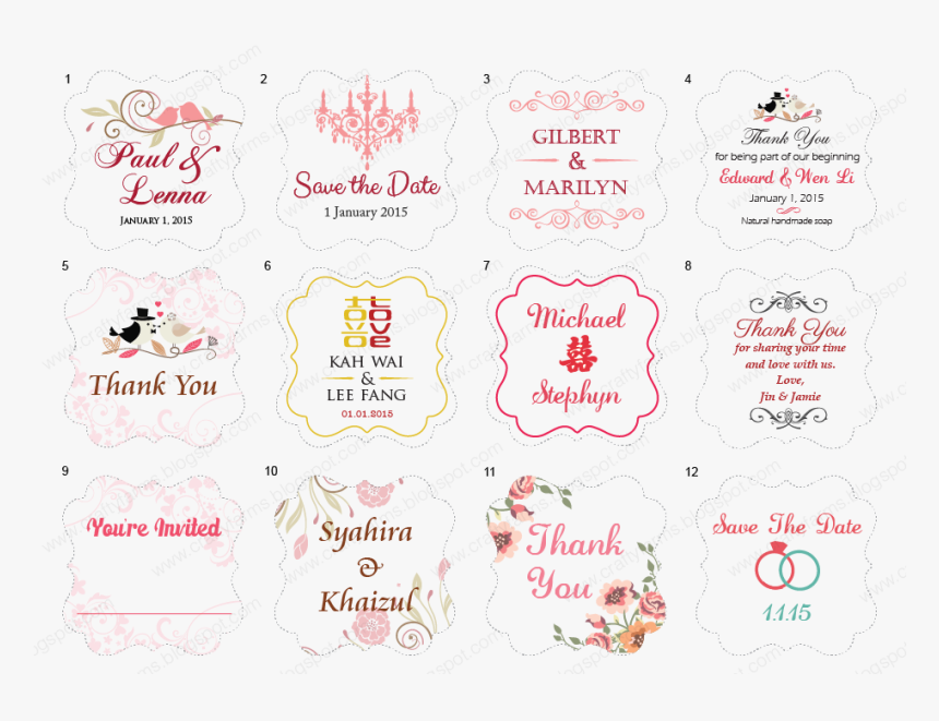 Wedding Favour Tag Designs And Printing, HD Png Download, Free Download