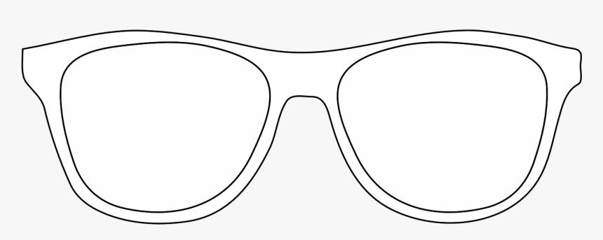 Glasses Outlines Simple Free Photo, HD Png Download - kindpng
