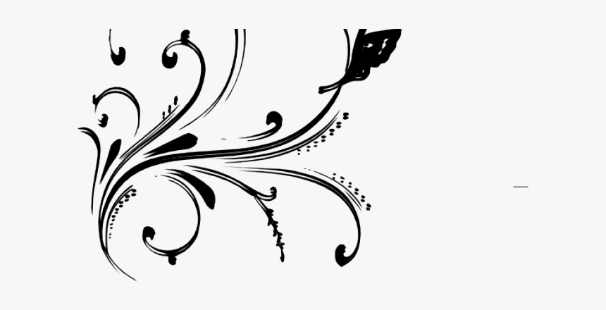 Line Art Flower Design Png, Transparent Png, Free Download